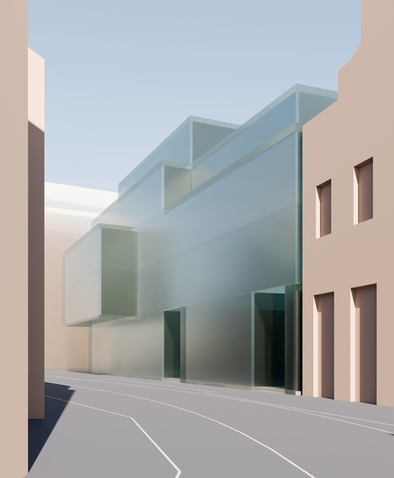 Massing study – street perspective